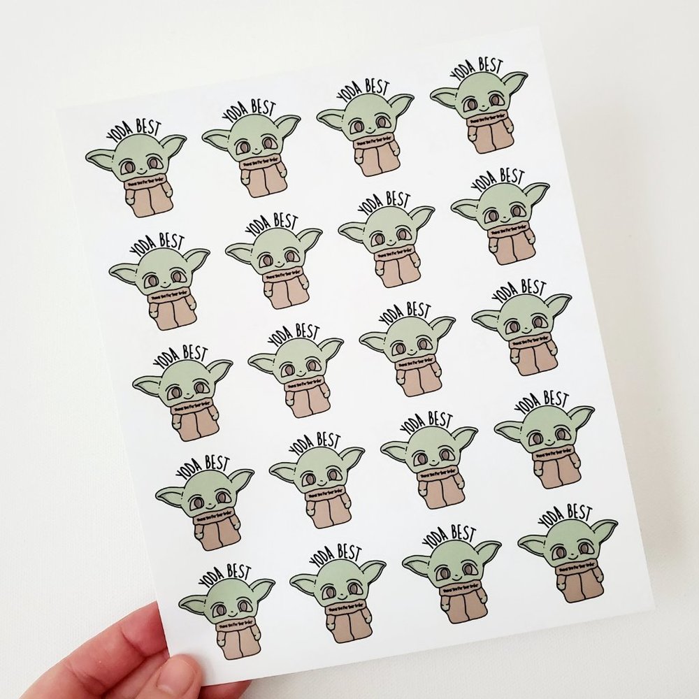 LB062 Poshmark Stickers Yoda Best [Price Firm] - Picture 3 of 11